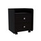 Tuhome Aura Nightstand, Metal Handle, Two Drawers, Superior Top, Black MLW6462 - alternate 4